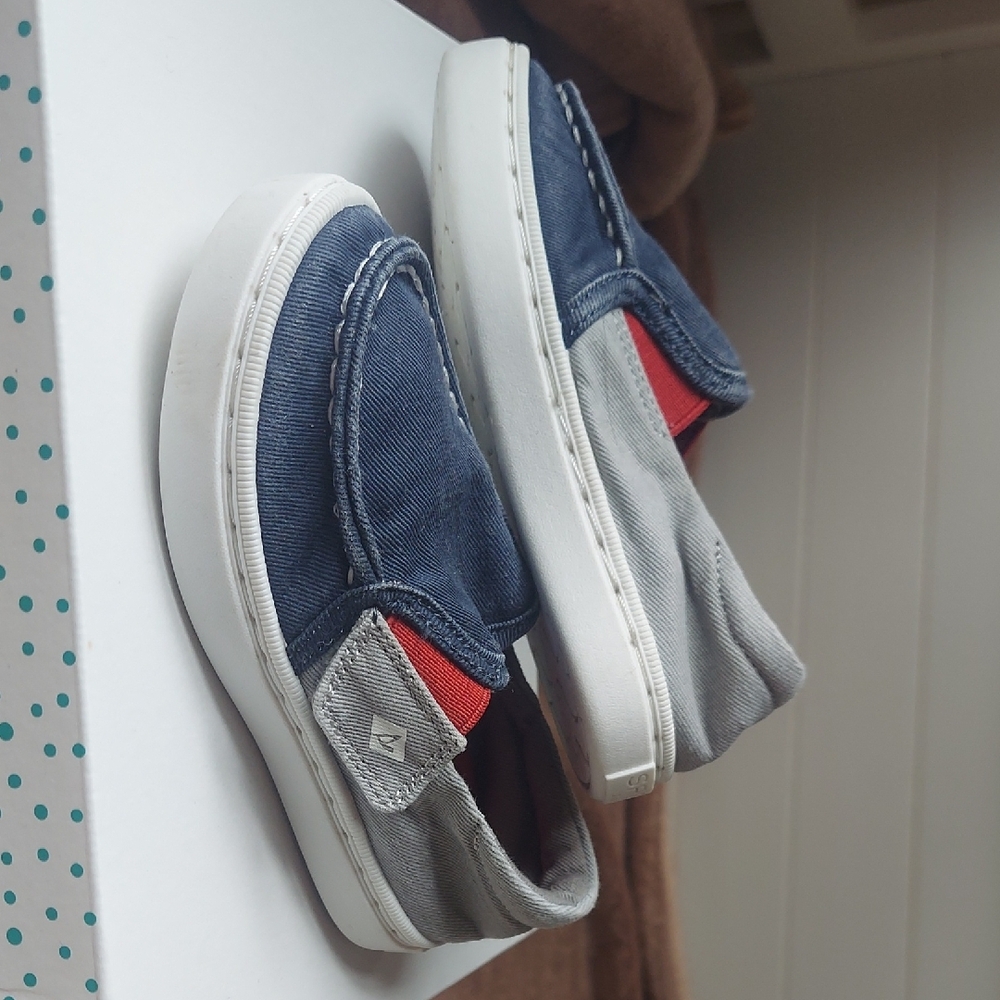 Sperry Top-Sider Washable Size 7M Blue and Gray Slip-On Shoes
